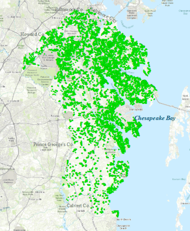Anne Arundel Legislative District Map