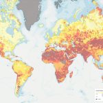 Map of overall water risk measures all water-related risks, by aggregating all selected indicators from the Physical Quantity, Quality and Regulatory & Reputational Risk categories. Higher values indicate higher water risk.